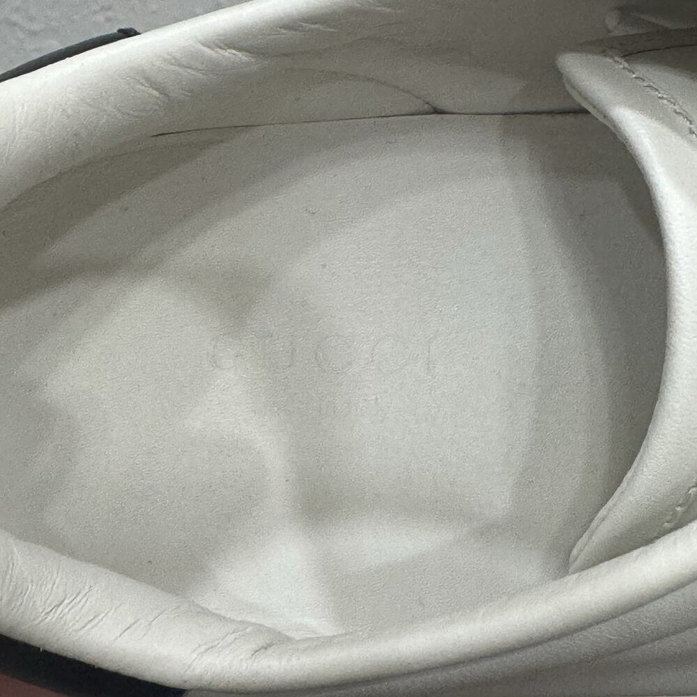 Gucci Ace Platform Sneakers Crystal Embellished Leather Size 37 - Picture 12 of 16